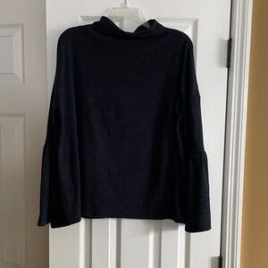 Blue/Black Funnel Neck Sweater
